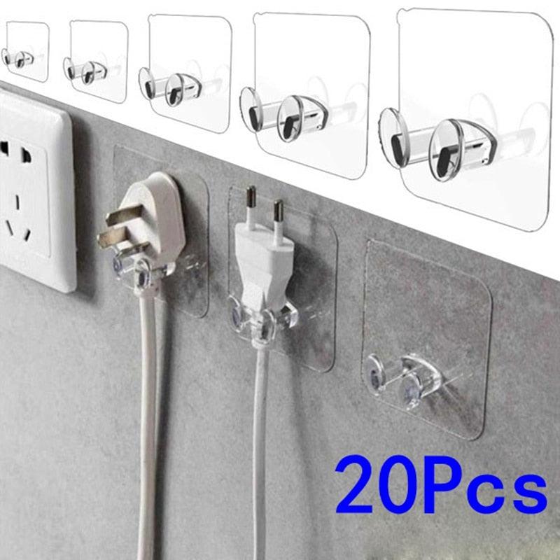 Self-Adhesive Wall Storage Hooks, No-Drill