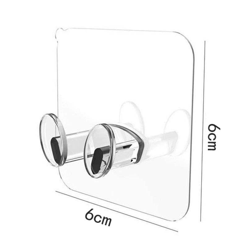 Self-Adhesive Wall Storage Hooks, No-Drill