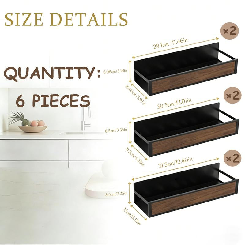 Magnetic Fridge Organizer Shelf, No-Drill