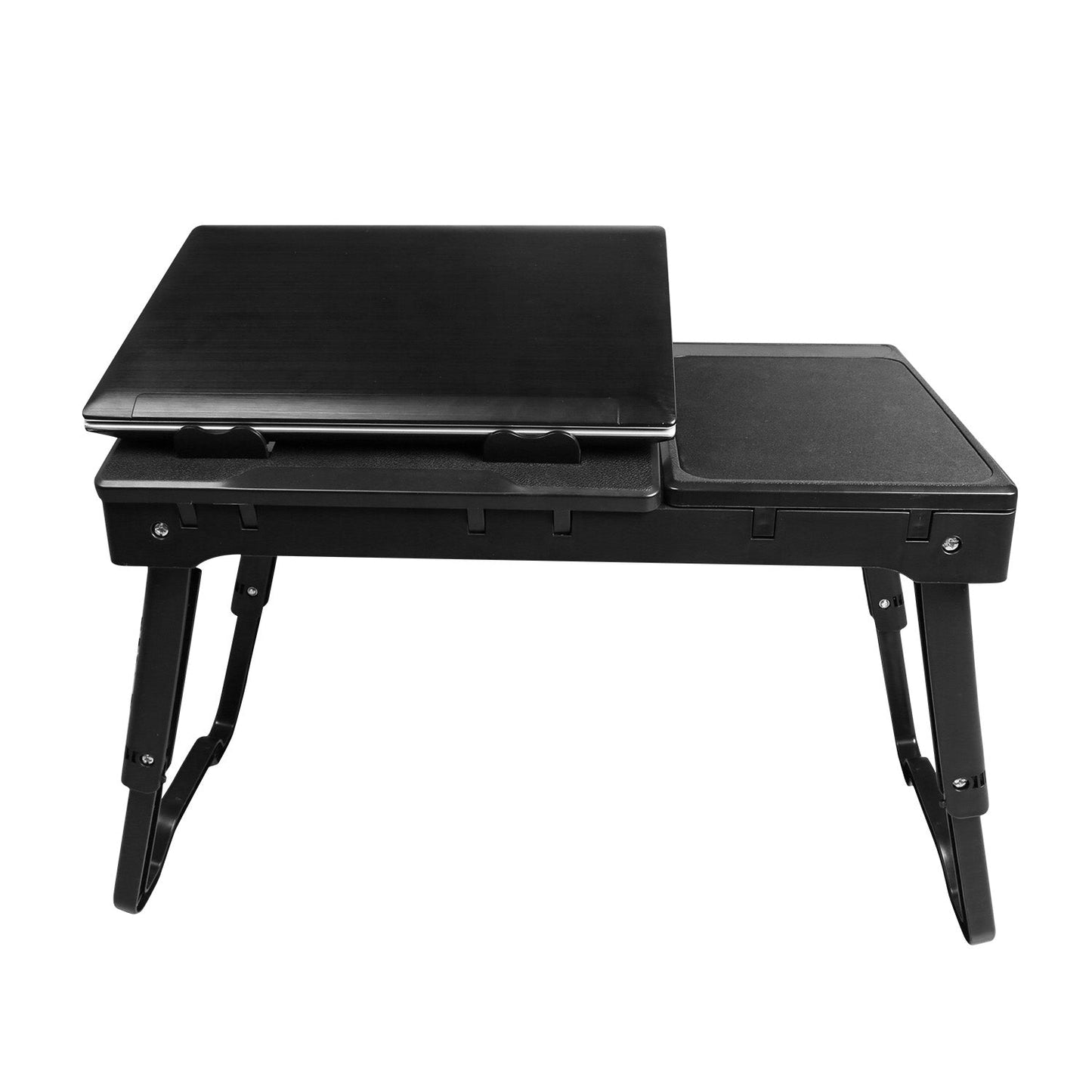 Foldable Laptop Bed Tray, LED Light & Cooling Fan